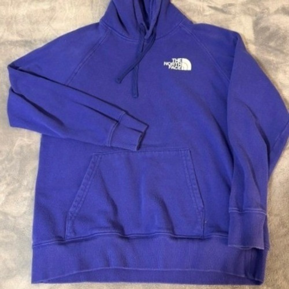 The North Face Womens Purple Graphic Back Never Stop Exploring Hoodie‎ Small